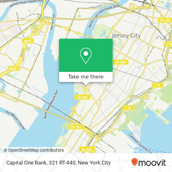 Mapa de Capital One Bank, 321 RT-440