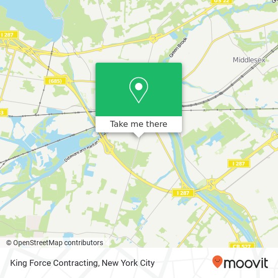 King Force Contracting map