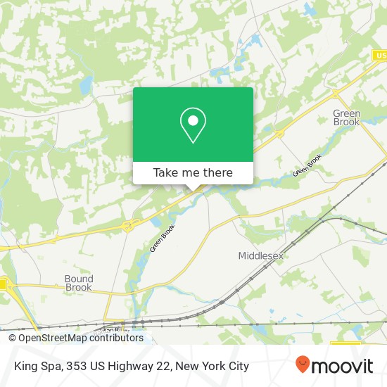 Mapa de King Spa, 353 US Highway 22