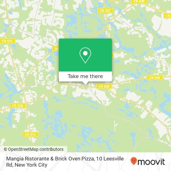 Mangia Ristorante & Brick Oven Pizza, 10 Leesville Rd map