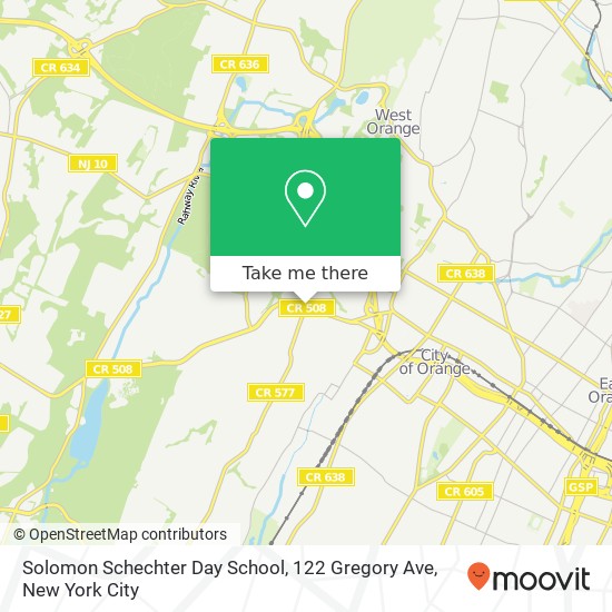 Solomon Schechter Day School, 122 Gregory Ave map