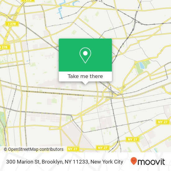 300 Marion St, Brooklyn, NY 11233 map