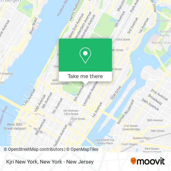 Kjri New York map