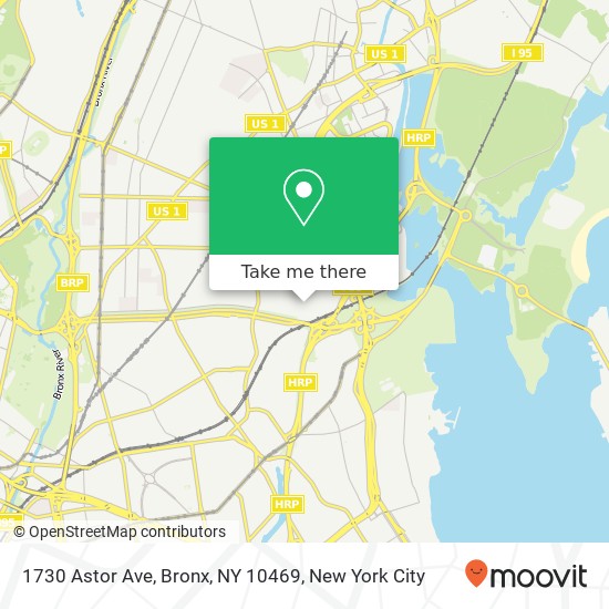 1730 Astor Ave, Bronx, NY 10469 map