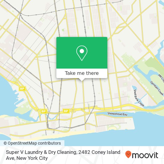 Super V Laundry & Dry Cleaning, 2482 Coney Island Ave map