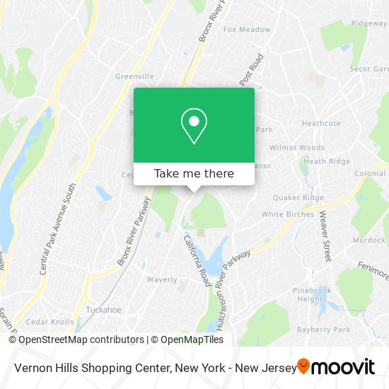 Mapa de Vernon Hills Shopping Center