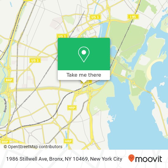 Mapa de 1986 Stillwell Ave, Bronx, NY 10469