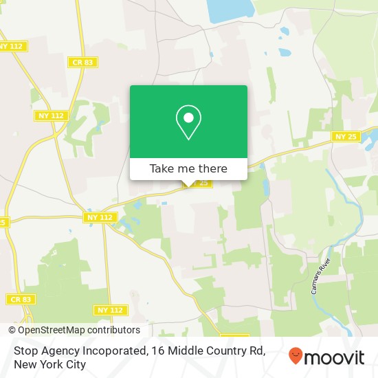 Stop Agency Incoporated, 16 Middle Country Rd map