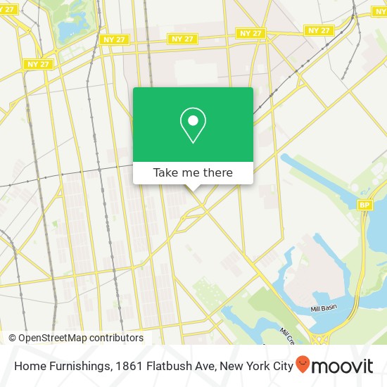 Mapa de Home Furnishings, 1861 Flatbush Ave