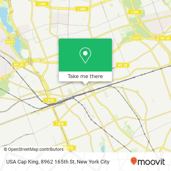 USA Cap King, 8962 165th St map