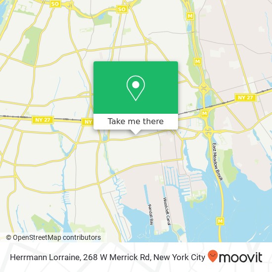 Mapa de Herrmann Lorraine, 268 W Merrick Rd