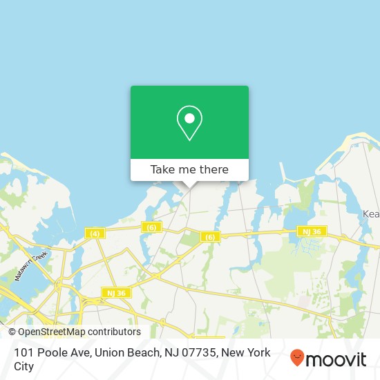 101 Poole Ave, Union Beach, NJ 07735 map