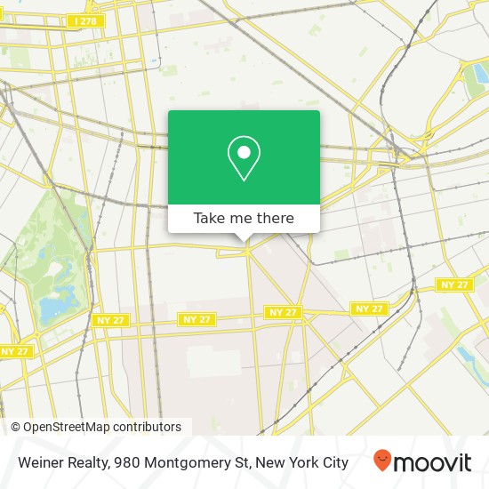 Mapa de Weiner Realty, 980 Montgomery St