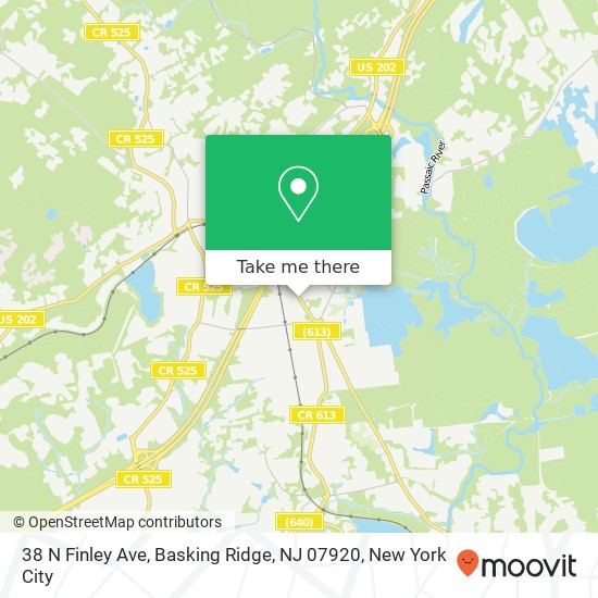 38 N Finley Ave, Basking Ridge, NJ 07920 map