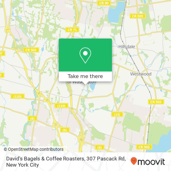 David's Bagels & Coffee Roasters, 307 Pascack Rd map