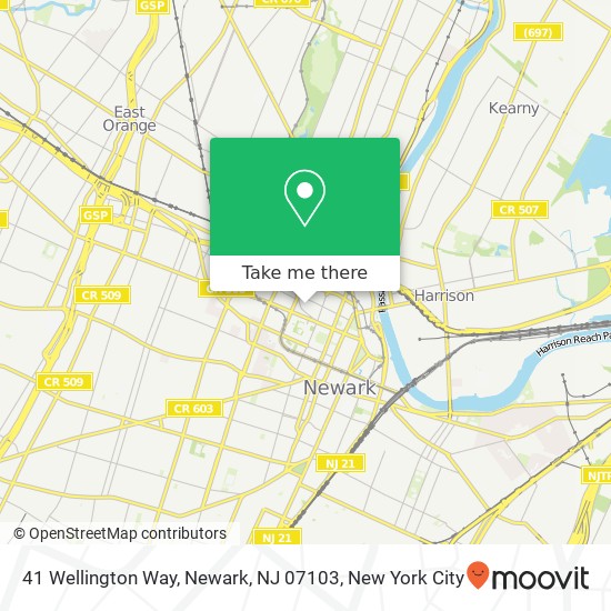 41 Wellington Way, Newark, NJ 07103 map