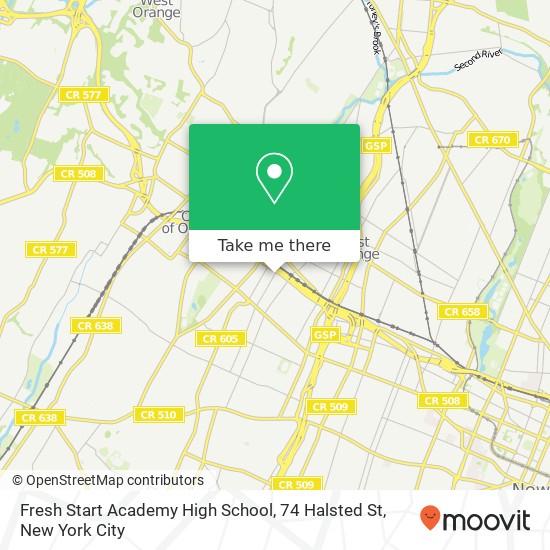 Mapa de Fresh Start Academy High School, 74 Halsted St