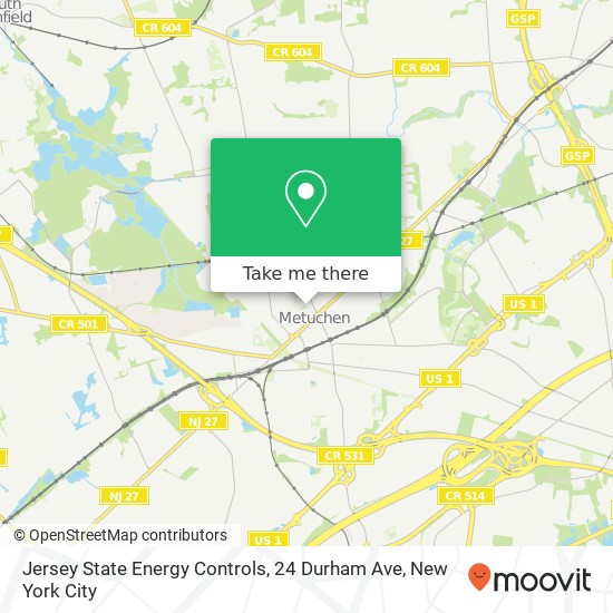 Jersey State Energy Controls, 24 Durham Ave map