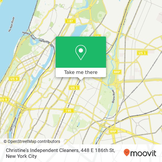 Christine's Independent Cleaners, 448 E 186th St map