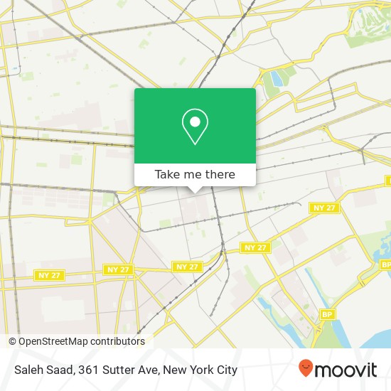 Saleh Saad, 361 Sutter Ave map