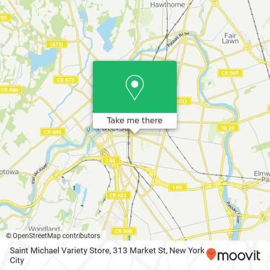 Mapa de Saint Michael Variety Store, 313 Market St