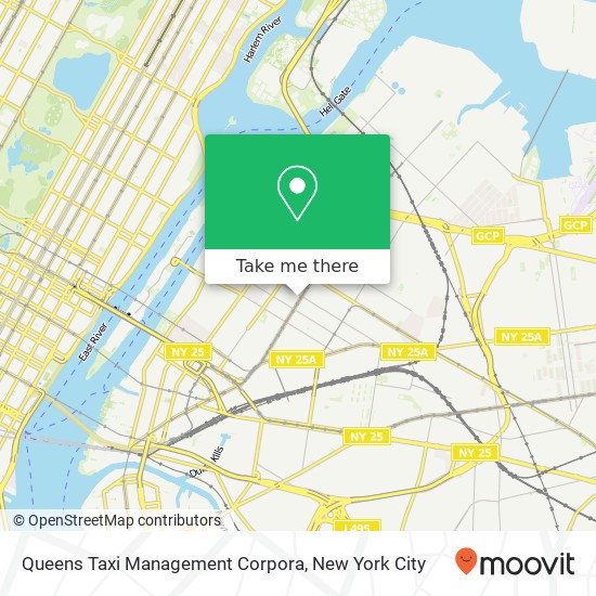 Queens Taxi Management Corpora map