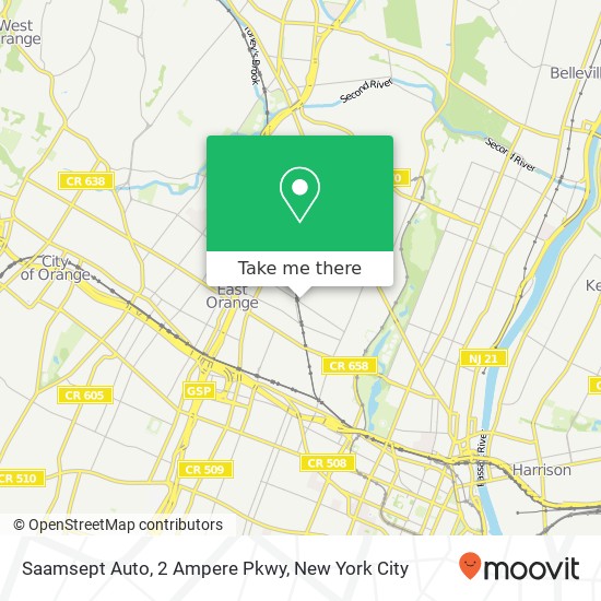Mapa de Saamsept Auto, 2 Ampere Pkwy