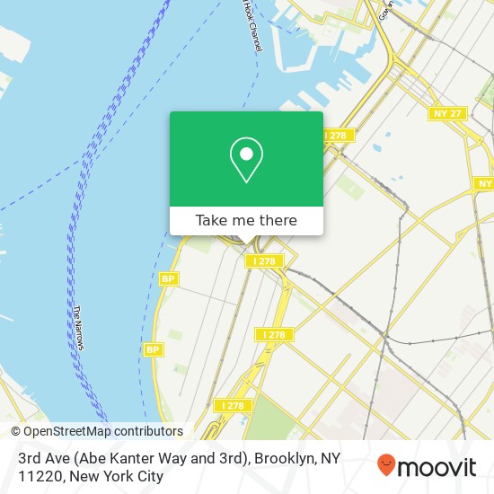 Mapa de 3rd Ave (Abe Kanter Way and 3rd), Brooklyn, NY 11220