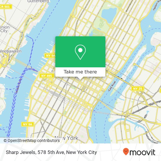 Mapa de Sharp Jewels, 578 5th Ave