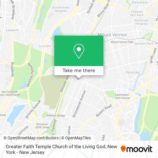Greater Faith Temple Church of the Living God map