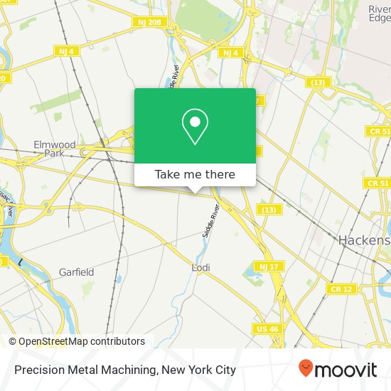 Precision Metal Machining map