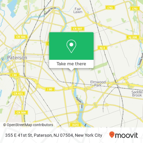 355 E 41st St, Paterson, NJ 07504 map