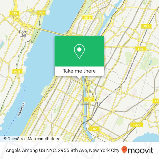 Mapa de Angels Among US NYC, 2955 8th Ave