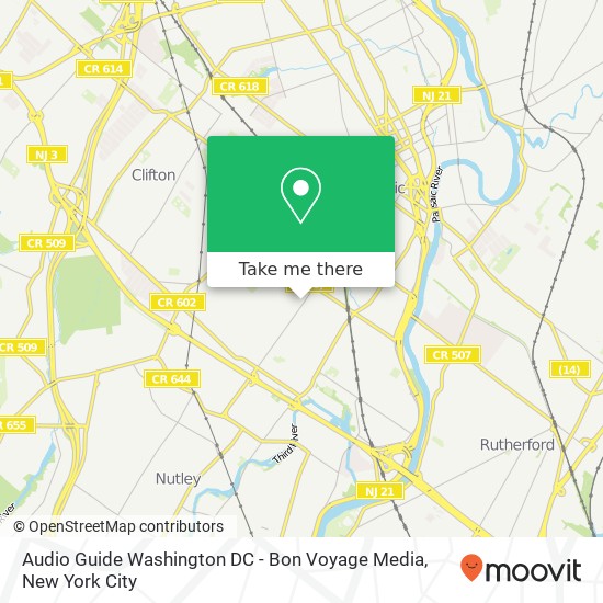 Mapa de Audio Guide Washington DC - Bon Voyage Media