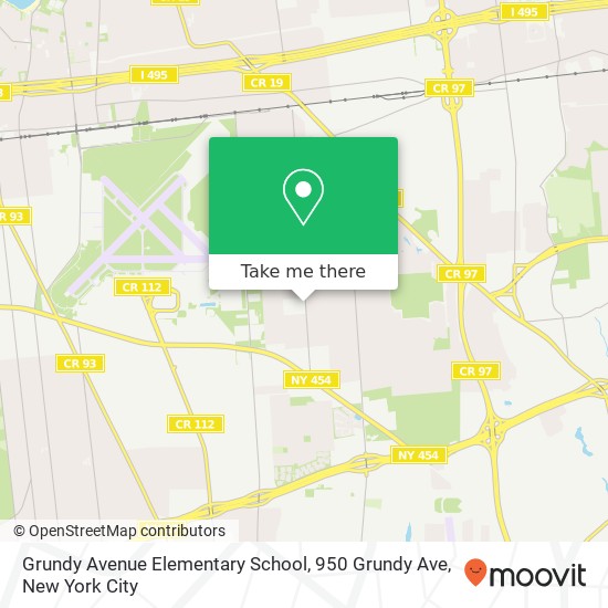 Mapa de Grundy Avenue Elementary School, 950 Grundy Ave