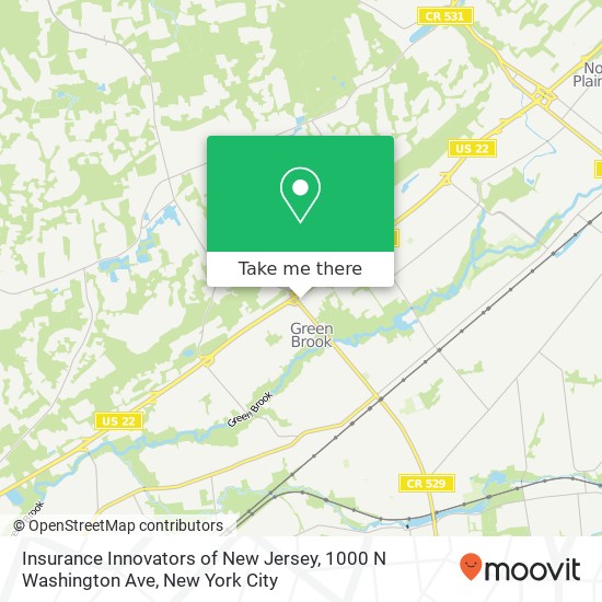 Mapa de Insurance Innovators of New Jersey, 1000 N Washington Ave