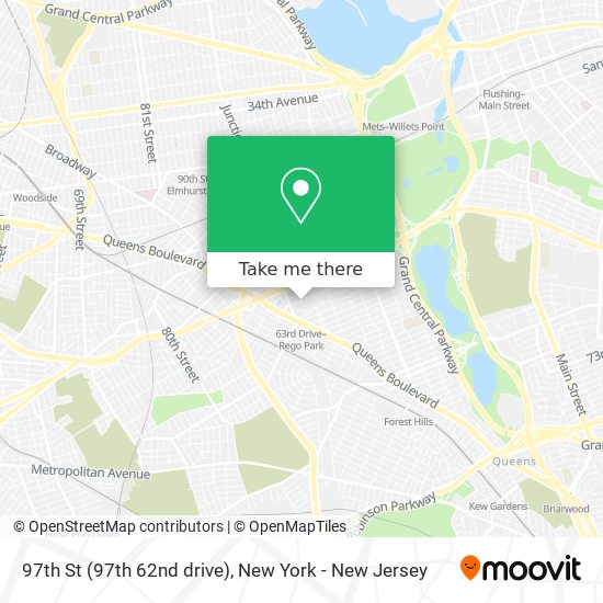 97th St (97th 62nd drive) map