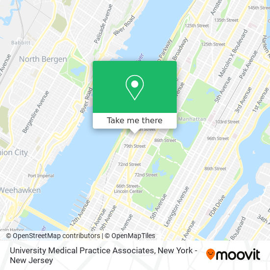 University Medical Practice Associates map