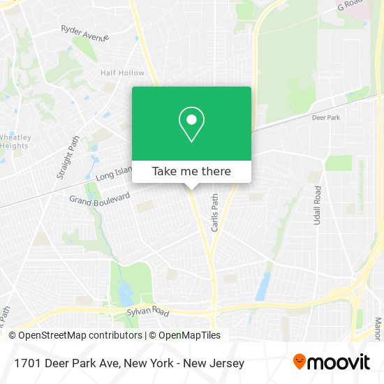 Mapa de 1701 Deer Park Ave