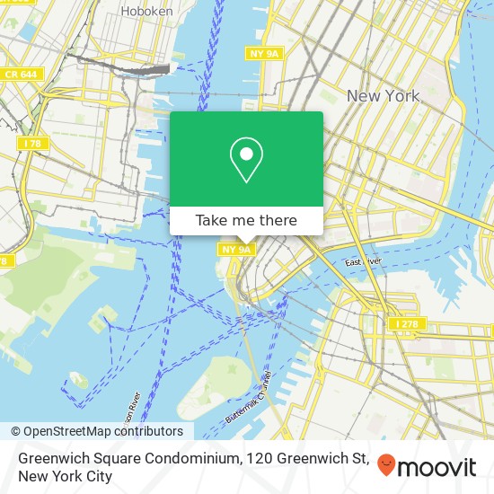 Greenwich Square Condominium, 120 Greenwich St map