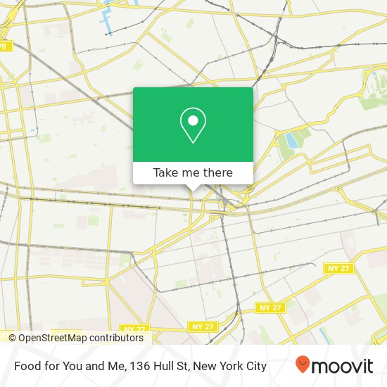 Mapa de Food for You and Me, 136 Hull St