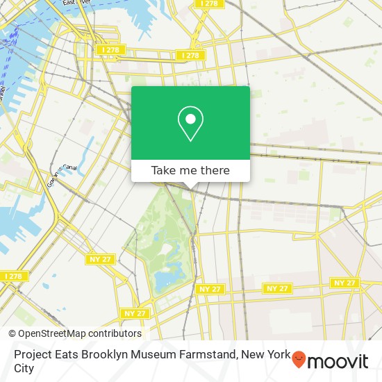 Project Eats Brooklyn Museum Farmstand map