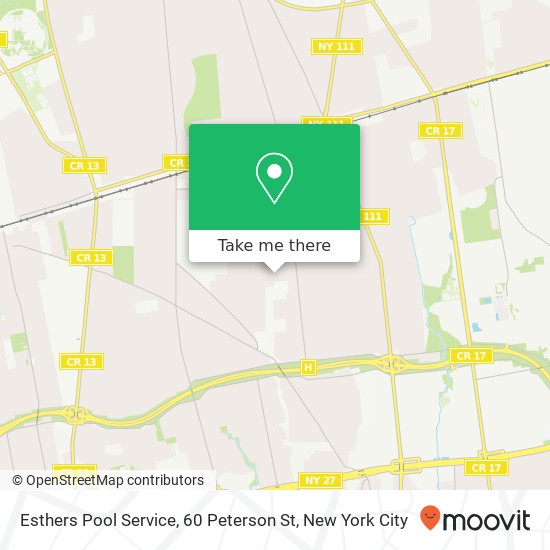 Mapa de Esthers Pool Service, 60 Peterson St