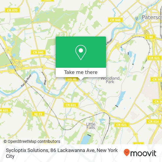 Mapa de Sycloptix Solutions, 86 Lackawanna Ave
