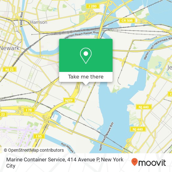 Marine Container Service, 414 Avenue P map