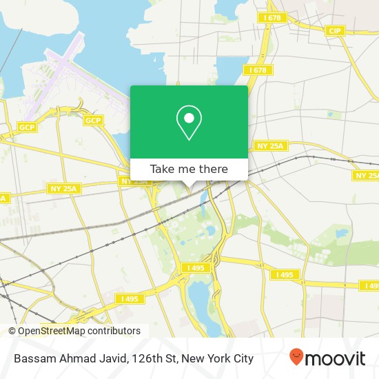 Mapa de Bassam Ahmad Javid, 126th St