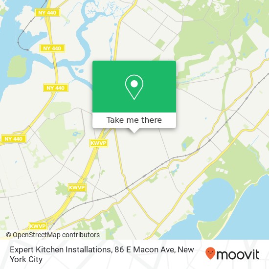 Mapa de Expert Kitchen Installations, 86 E Macon Ave