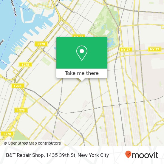 Mapa de B&T Repair Shop, 1435 39th St
