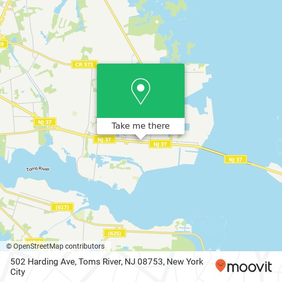 502 Harding Ave, Toms River, NJ 08753 map