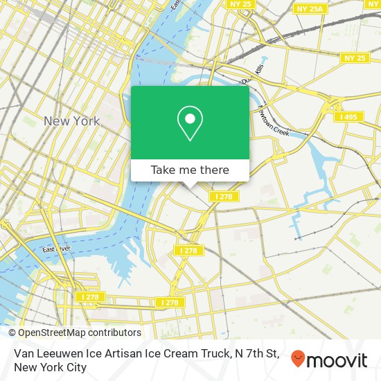 Mapa de Van Leeuwen Ice Artisan Ice Cream Truck, N 7th St